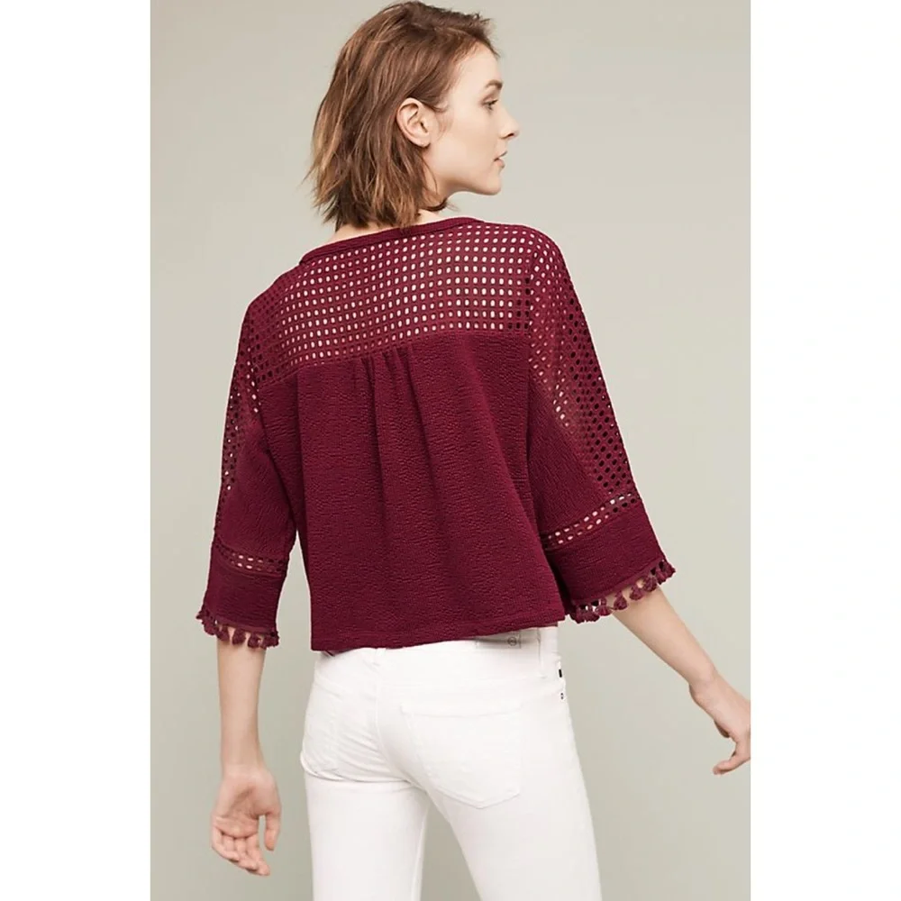 Anthropologie Olanda Tasseled Pullover